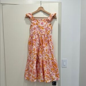 Crewcuts Orange and Pink Floral Dress
